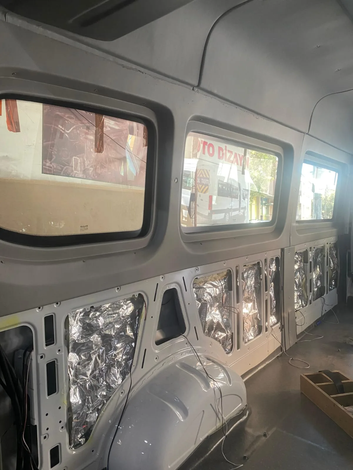 Before – Interior Flooring Replacement Mercedes Sprinter 2019