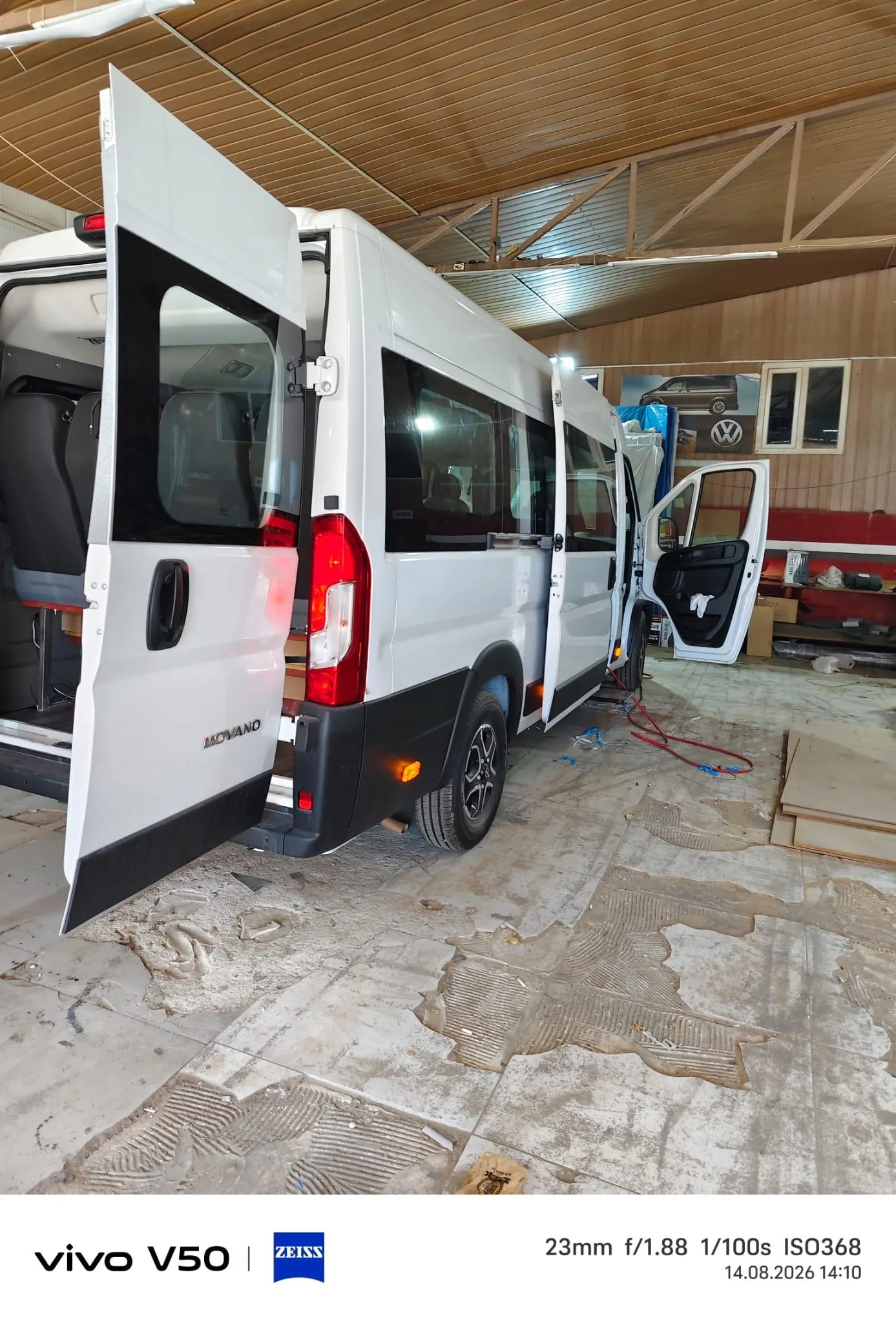 Önce – Kapı Sistemi Tamiri FIAT Ducato 2021